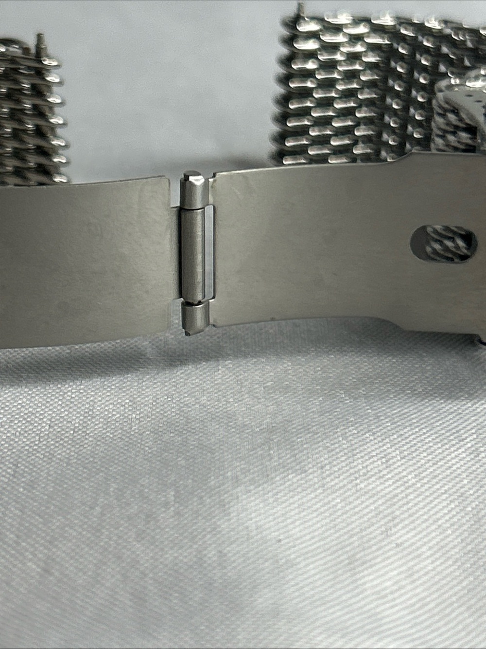 Stainless Steel Mesh watch band Bracelet - Silver 20mm - Picture 10 of 13
